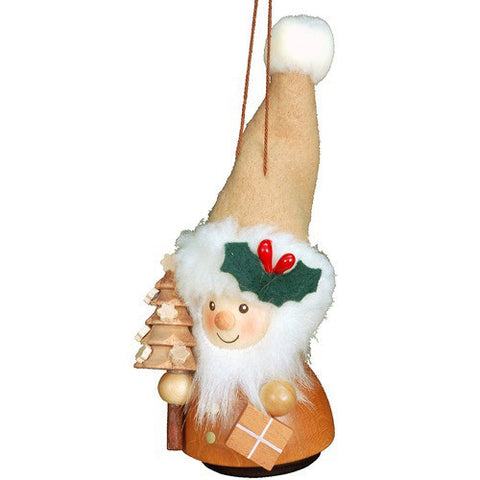 Natural Santa Ornament