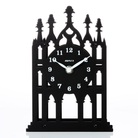 Cathedral Gates Metal Clock