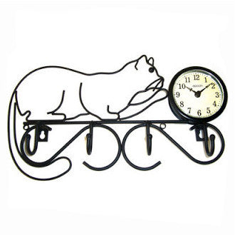 Cat Silhouette Clock