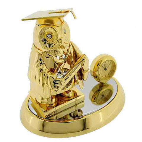 Graduation Owl Clock