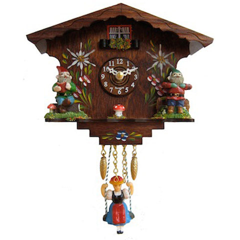 Novelty Chalet w/Gnomes 5-3/5"