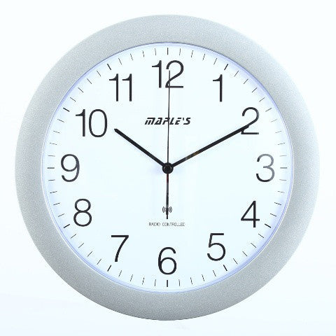 Silver Radio Controlled Clock