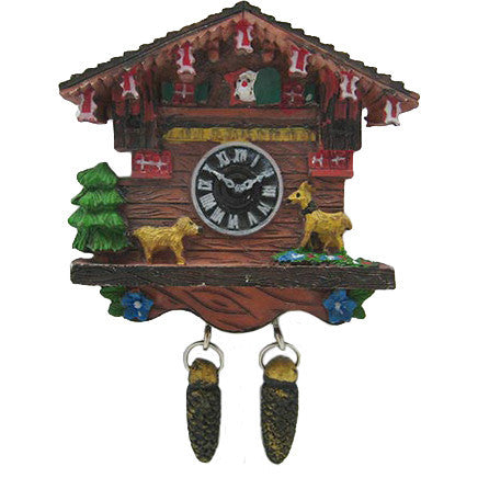 Cuckoo Clock House With Goats Magnet