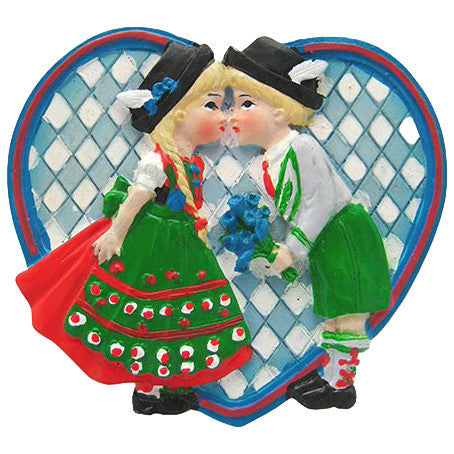 German Kissing Couple Magnet