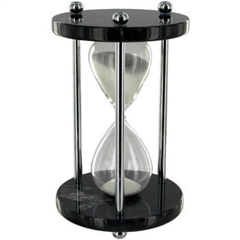 Black Marble Sand Timer