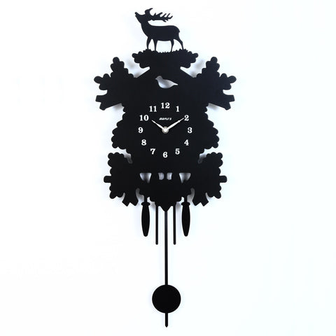 Cuckoo Silhouette Wall Clock