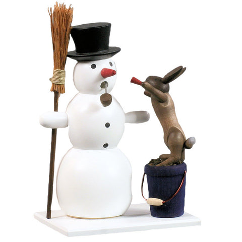 Snowman With Rabbit Smoker