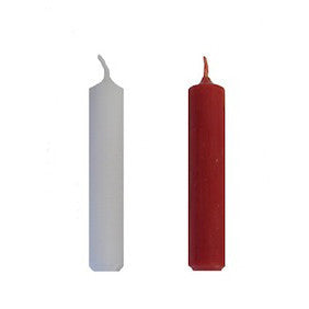 4 Pack of White Candles