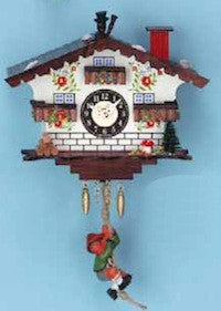 Novelty White Chalet With Chimney 4.75"