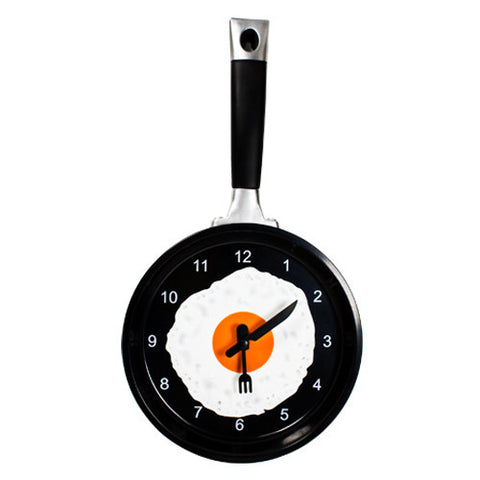 Frying Pan With Egg Clock