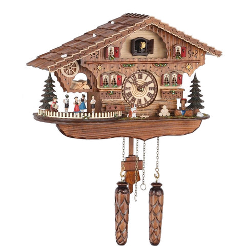 Quartz Musical Chalet with Dancer 11"