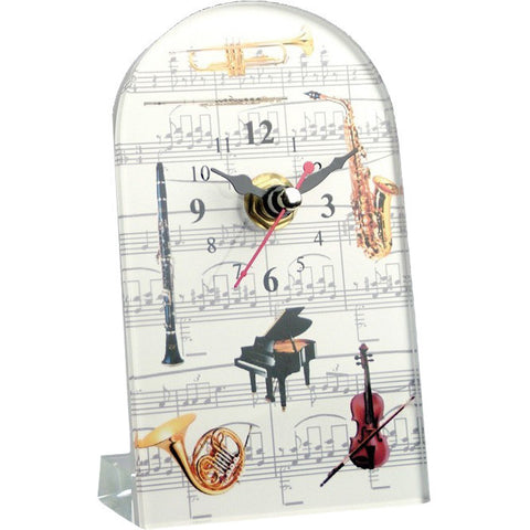 Glass Music Clock