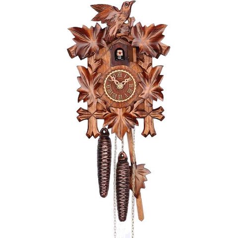 1 Day 5 Leaf Cuckoo Clock 9"