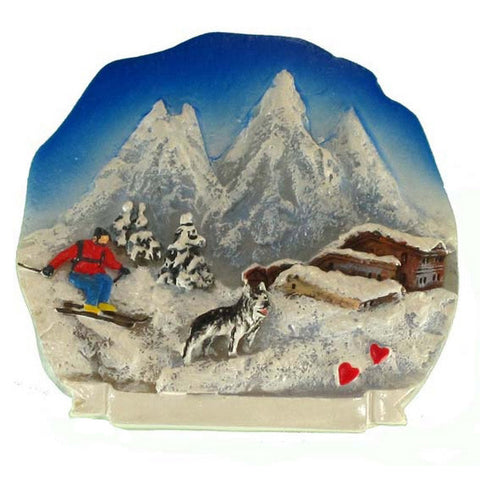 Alpine Ski Magnet