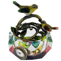 Birds On Trinket Box Clock