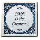 Oma is the Greatest Tile Magnet
