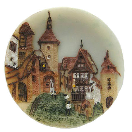 German Village Plate Magnet 2.75"