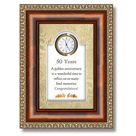 50 Years Table Top Clock