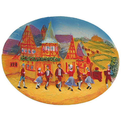 Alpine Village Plate Magnet