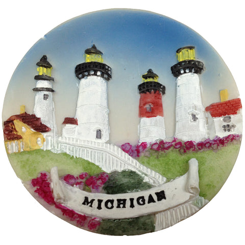 Michigan Lighthouses Magnet