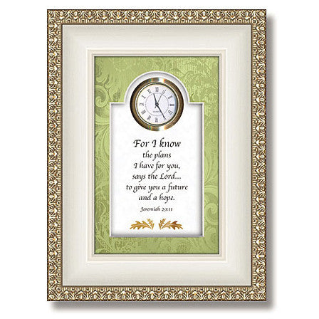 Jeremiah 29:11 Table Top Clock