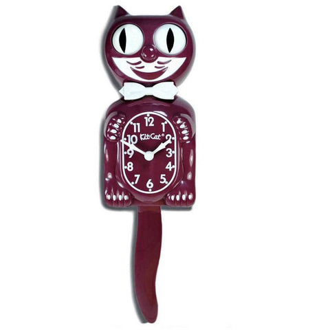 Kit Cat Clock Burgundy