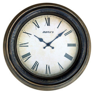 Bronze Antiqued Wall Clock