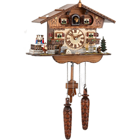 Quartz Musical Chalet with Umpa Band and Dancers 11"