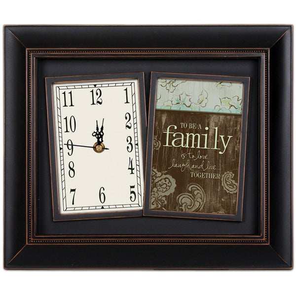 Telecom Clock Family Family Together Frame Clock – whiteco