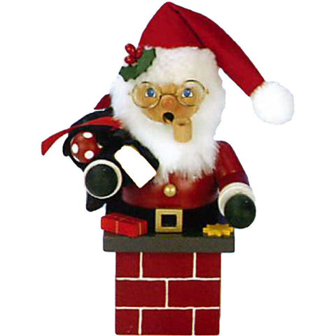 Santa Claus On Chimney Smoker