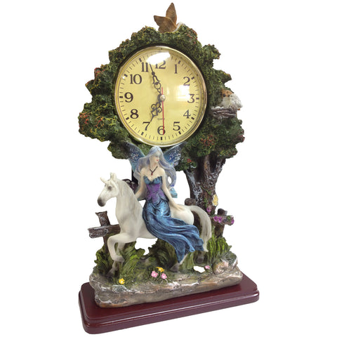 Fairy w/Horse Clock