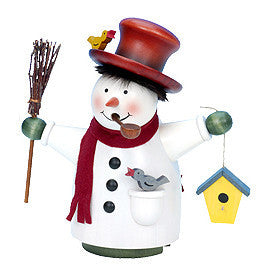 Snowman With Birds Smoker