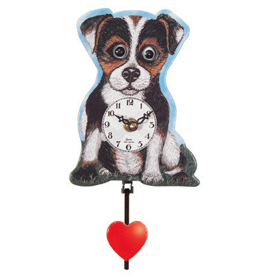 Moving Eyes Puppy Clock