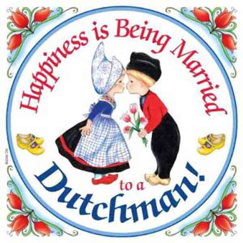 Dutch Happiness Tile Magnet