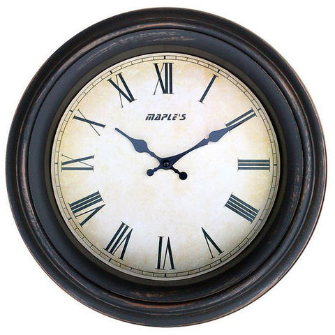 Black Antiqued Wall Clock