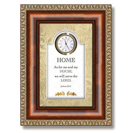 Home Joshua 24:15 Table Top Clock