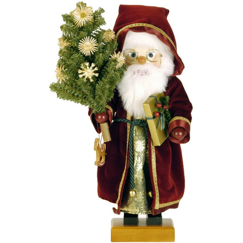 Santa with Tree Nutcracker
