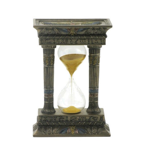 Egyptian Gateway Sand Timer With Gold Sand