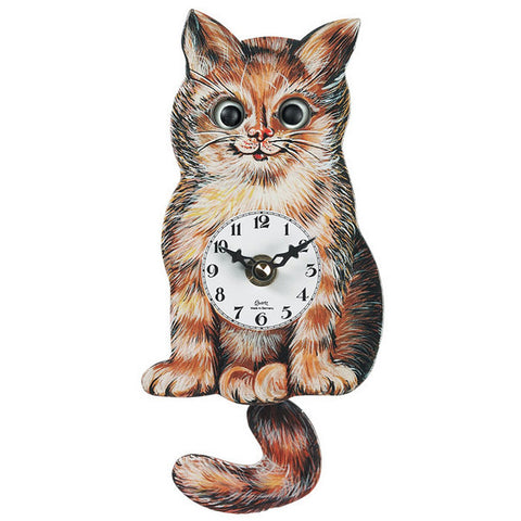 Moving Eyes Cat Clock