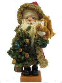 Santa Nutcracker with Squirrel
