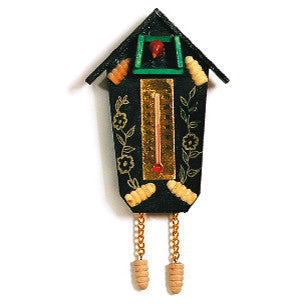 Cuckoo Clock Magnet With Thermometer